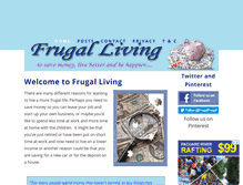 Tablet Screenshot of frugallivingsite.com